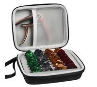 Guitar Pick Holder, Plectrum Holder, Pick Holder Guitar, All Size Picks Storage Pouch Box, Guitar Pick Storage Case, Compatible for All Size Picks Storage Pouch Box, 15pcs Picks Included, Pick Holder