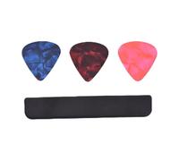 Guitar Pick Holder Sturdy Secure Storage for Acoustic Electric Guitarists Black