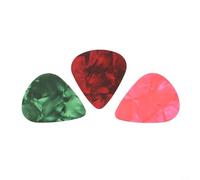 Guitar Pick Holder with 3 Stainless Steel and Colorful Celluloid Picks for Long-Term Use by Frequent Players and Touring Musicians (Black)