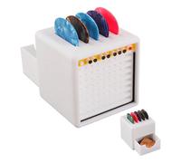 Guitar Pick Holder with Back Drawer Box, PLA Material Plectrum Holder with 5 Pick, 3D Guitar Pick Case for Guitarist, Bassist, Music Student, Hobbyist Musician, Child, Teen, Friend, Music Gifts