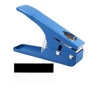 Guitar Pick Hole Puncher, Guitar Pick Cutter and Maker, Adjustable Size Multifunctional Portable Tool for Custom Guitar Picks, with Metal Plastic Material and Cutting Board for DIY (Blue)