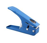 Guitar Pick Hole Puncher, Multifunctional Metal Plastic Guitar Pick Cutter Portable Professional Fine Workmanship Size Adjustable for DIY (Blue)