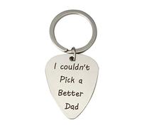 Guitar Pick I Couldn'T Pick A Better Dad Keychain Father'S Gift Thanksgiving Silver Dependable Performance Practical