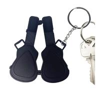 Guitar Pick Keychain, 3D Printed Keychain with Pick Case, Portable Decorative Charm for Keys Bag Backpack Wallets Bags