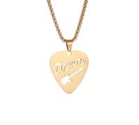 Guitar Pick Necklace for Men Women Guitar Pendant Personalized R&b Music Jewelry Gift