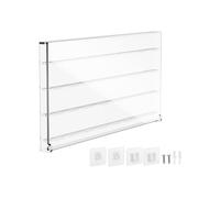 Guitar Pick Organisers Acrylic Storage Box 32 Slots Display Stand with Wall Mounting Accessories for Stage Performances Clear Acrylic Pick Organiser