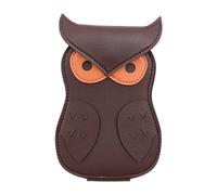 Guitar Pick Owl PU Leather Case Animal Shape Case Guitar Pick Organizer Guitar Pick Bag Portable Guitar Pick Organizer Musi Accessory Box, Dark Coffee, Please refer to the description, Please refer to