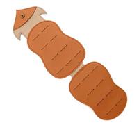 Guitar Pick Owl PU Leather Case Animal Shape Case Guitar Pick Organizer Guitar Pick Bag Portable Guitar Pick Organizer Musi Accessory Box, brown, Please refer to the description, Please refer to