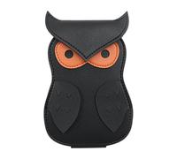 Guitar Pick Owl PU Leather Case Animal Shape Case Guitar Pick Organizer Guitar Pick Bag Portable Guitar Pick Organizer Musi Accessory Box, Black, Please refer to the description, Please refer to