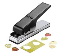 Guitar Pick Punch - 4.53 Inch Card Puncher Wear Resistant Handmade Making Machine Multifunctional Craft Tool | Heavy Duty ABS Metal for Recycla