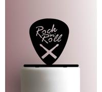 Guitar Pick Rock N Roll Acrylic Cake Topper 3mm Thick Premium Laser Cut Cake Decoration for Birthday, Wedding, Baby Shower & Party Cakes Durable Reusable