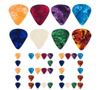 Guitar Pick, Set Of 120 Colorful Guitar Picks, Ergonomic Design Instrument Accessories For Live Performance Travel Gigging