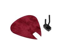 Guitar Pick-Shaped Wall Acoustic Panel | Single Decorative Sound-Absorbing Mount | Fits Fender, Gibson, Ibanez, PRS | Velvet Foam Acoustic Set with Hanger | Color: [Burgundy | PICK-Small (230×270mm)]