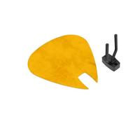 Guitar Pick-Shaped Wall Acoustic Panel | Single Decorative Sound-Absorbing Mount | Fits Fender, Gibson, Ibanez, PRS | Velvet Foam Acoustic Set with Hanger | Color: [Yellow | PICK-Small (230×270mm)]