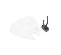 Guitar Pick-Shaped Wall Acoustic Panel | Single Decorative Sound-Absorbing Mount | Fits Fender, Gibson, Ibanez, PRS | Velvet Foam Acoustic Set with Hanger | Color: [White | PICK-Small (230×270mm)]