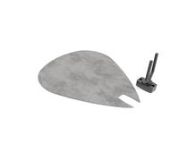 Guitar Pick-Shaped Wall Acoustic Panel | Single Decorative Sound-Absorbing Mount | Fits Fender, Gibson, Ibanez, PRS | Velvet Foam Acoustic Set with Hanger | Color: [Grey | PICK-Large (315×375mm)]