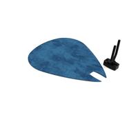 Guitar Pick-Shaped Wall Acoustic Panel | Single Decorative Sound-Absorbing Mount | Fits Fender, Gibson, Ibanez, PRS | Velvet Foam Acoustic Set with Hanger | Color: [Blue | PICK-Large (315×375mm)]