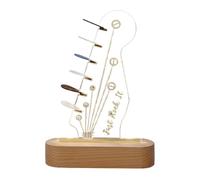 Guitar Pick Stand, Guitar Picks Holder, Wood Acrylic Guitar Pick Holder with Guitar Pick Storage - Guitar Tricks, Dustproof Pick Display Stand