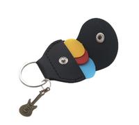 Guitar Pick Storage Bag, Personalized Leather Keychain, Pendant Decor Protective Plectrum Case for Guitar Ukulele Pick Holder Pouch, for Accessories Organizing Wear