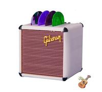 Guitar Pick Storage Box, Pink Guitar Pick Holder with Compact 5-Slot Design, Aesthetic and Practical, Durable PLA Pick Holder for Desk or Gig Use, Practical Guitar Accessories for Daily Practice