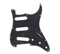 Guitar Pickguard 3 Ply 11 Holes Guitar Pickguard Anti-Scratch Plate For SSH ST FD Electric Guitar(Bk)