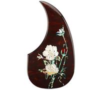 Guitar Pickguard Acoustic Guard Plate, Mother of Pearl Design Adhesive Backing, PVC Pick Guard for Folk Guitars, Decorative Shell Pattern, Music Accessory