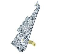 Guitar Pickguard and Stainless Steel Pickguard Bracket with Steel Mounting Screws Fits for For LP USA Electric Guitar Parts (Color : BW_GD)