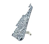 Guitar Pickguard and Stainless Steel Pickguard Bracket with Steel Mounting Screws Fits for For LP USA Electric Guitar Parts (Color : BW_Nl)