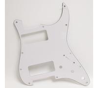 Guitar Pickguard for Fender Stratocaster Dual P90 Pickup Pickguard Scratch Plate, 11-Hole SSS Strat Pickguard, Compatible with USA/Mexico Strat, Custom Guitar Mod Part (3 Ply White)