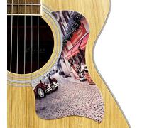 Guitar Pickguard,For Taylor Self-Adhesive Scratch Plate, Anti-Scratch Decorative Guard with Custom Art Designs, Compatible with 12 Styles - Sunset, Flower Crane, Rabbit (11-The road beneath my feet)