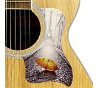 Guitar Pickguard,For Taylor Self-Adhesive Scratch Plate, Anti-Scratch Decorative Guard with Custom Art Designs, Compatible with 12 Styles - Sunset, Flower Crane, Rabbit (7-Vintage Tower Street)