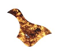 Guitar Pickguard, Guitar Scratch Guard PVC Self Adhesive Stylish Tortoise Shell Design Eye Catching for 41 Inch Wooden Guitars (Bird Shape)