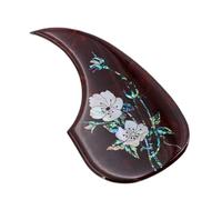 Guitar Pickguard Handmade Classical Folk Guitar Thickened Glue Guard Plate Inlaid With Real Colorful Shell Carvings(B)