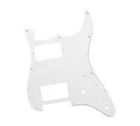 ＡＷＨＡＯ Guitar Pickguard, Mountable, Portable, 11 Holes, Professional Heavy-duty Guitar Parts Accessory, White