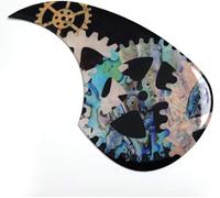 Guitar Pickguard Pick Guard, Martin D45 Acoustic Guitar Pickguard Multicolor Self-Adhesive 175x96x2mm Replacement(SN08)