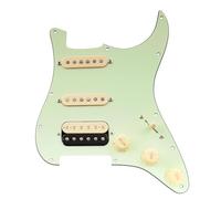 Guitar Pickguard Pickup Musiclily Pro Auto-Split Pre-wired Standard HSS Pickguard With Artec Pickups Alnico 5 Magnet For ST Style Electric Guita(3ply Black Zebra)