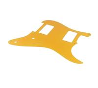 Guitar Pickguard Plate Aluminum Alloy Stylish Appearance Anti-Scratch Design Long Life Electric Guitar Pickguard 2 Humbuckers (Orange Gold)