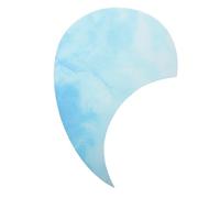 Guitar Pickguard Protector for Comma Shape Acoustic Folk Guitars | Self Adhesive Resin Sticker, Thickened Universal Fit, Blue Wave Finish