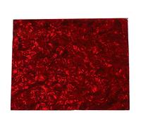 Guitar Pickguard,PVC Celluloid Portable Electric Bass Scratch Plate Cover Backplate Sheet Unbreakable Material Easy Install Unique Color Scheme Highly Adaptable (Red Pearl)