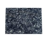 Guitar Pickguard,PVC Celluloid Portable Electric Bass Scratch Plate Cover Backplate Sheet Unbreakable Material Easy Install Unique Color Scheme Highly Adaptable (Black Pearl)