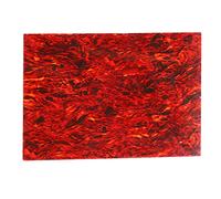 Guitar Pickguard,PVC Celluloid Portable Electric Bass Scratch Plate Cover Backplate Sheet Unbreakable Material Easy Install Unique Color Scheme Highly Adaptable (Red Armour)