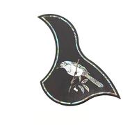Guitar Pickguard Scratch Plate 1PC Professional Folk Acoustic Guitar Pickguard Self-adhesive Pick Guard Sticker For Guitar Accessories With Pattern