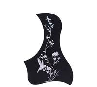 Guitar Pickguard Scratch Plate 40/41 Inch Folk Acoustic Guitar Pickguard Protection Board Strum Board Sticker On The Guitar Case Panel(Silver Bird)