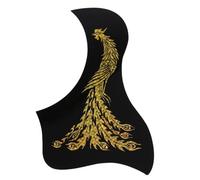 Guitar Pickguard Scratch Plate Gold Phoenix And Dragon Pattern Acoustic Guitar Pickguard Pick Guard Sticke Stringed Instruments Guitar Parts(C)