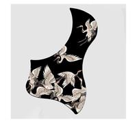 Guitar Pickguard Scratch Plate Guitar Pickguard Accessories Veneer Panel 41 Inch 40 Folk Decorative Strumming Transparent Sticker(Black2)