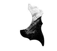 Guitar Pickguard Scratch Plate Guitar Pickguard Accessories Veneer Panel 41 Inch 40 Folk Decorative Strumming Transparent Sticker(Black 1)