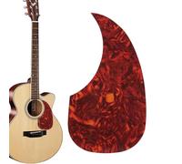 Guitar Pickguard - Self-Adhesive Scratch Plate, Durable Pick Guard | Drop Shape Pickguard Replacement for Acoustic Guitar, Electric Guitar Protection Against Scratches 3.94x7.09 inches
