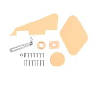 Guitar Pickguard Set, Guitar Pickguard Jack Scratch Back Plate & Control Cavity Cover & Switch Cavity Cover & Pickguard Bracket & Switch Ring for LP Jazz Guitar Parts