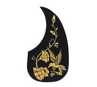 Guitar Pickguard Stickers 40/41 Inch Wooden Guitar Pickguard Stickers Guitar Strum Baffle Pickguard(Gold E)