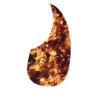 Guitar Pickguard, Turtle Shell Color Self Adhesive PVC 41 Inch Acoustic Guitar Scratch Plate for Protection, Easy Installation, Protect Your 41 Inch Acoustic Guitar (Teardrop